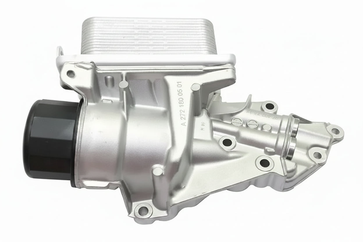 NEW W211 W212 W251 W221 W164 W203 W204 M272 A2721800510 ENGINE OIL COOLER / OIL FILTER COOLER HOUSING